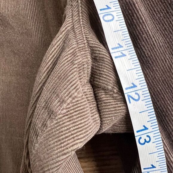 J. Jill Embellished Corduroy ankle Pants Size 16 petite Dark Brown rhinestone - Picture 9 of 10